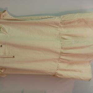 Cream Ruffled Blouse